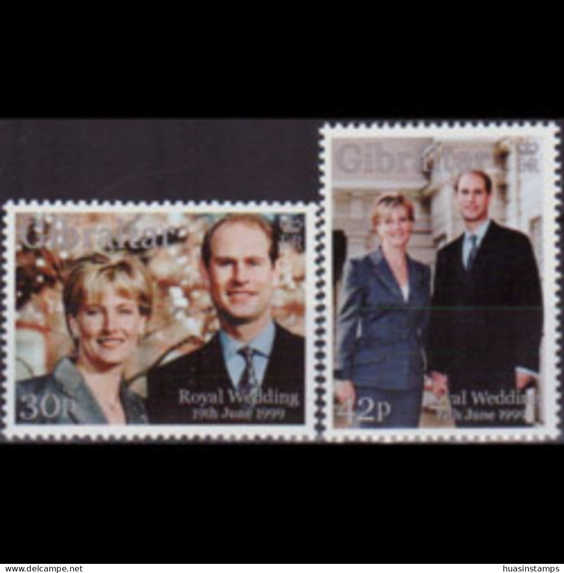 GIBRALTAR 1999 - Scott# 815-6 Royal Wedding Set Of 2 MNH - Gibraltar