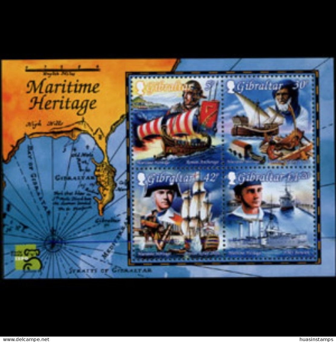 GIBRALTAR 1999 - Scott# 801a S/S Maritime Heritage MNH - Gibraltar