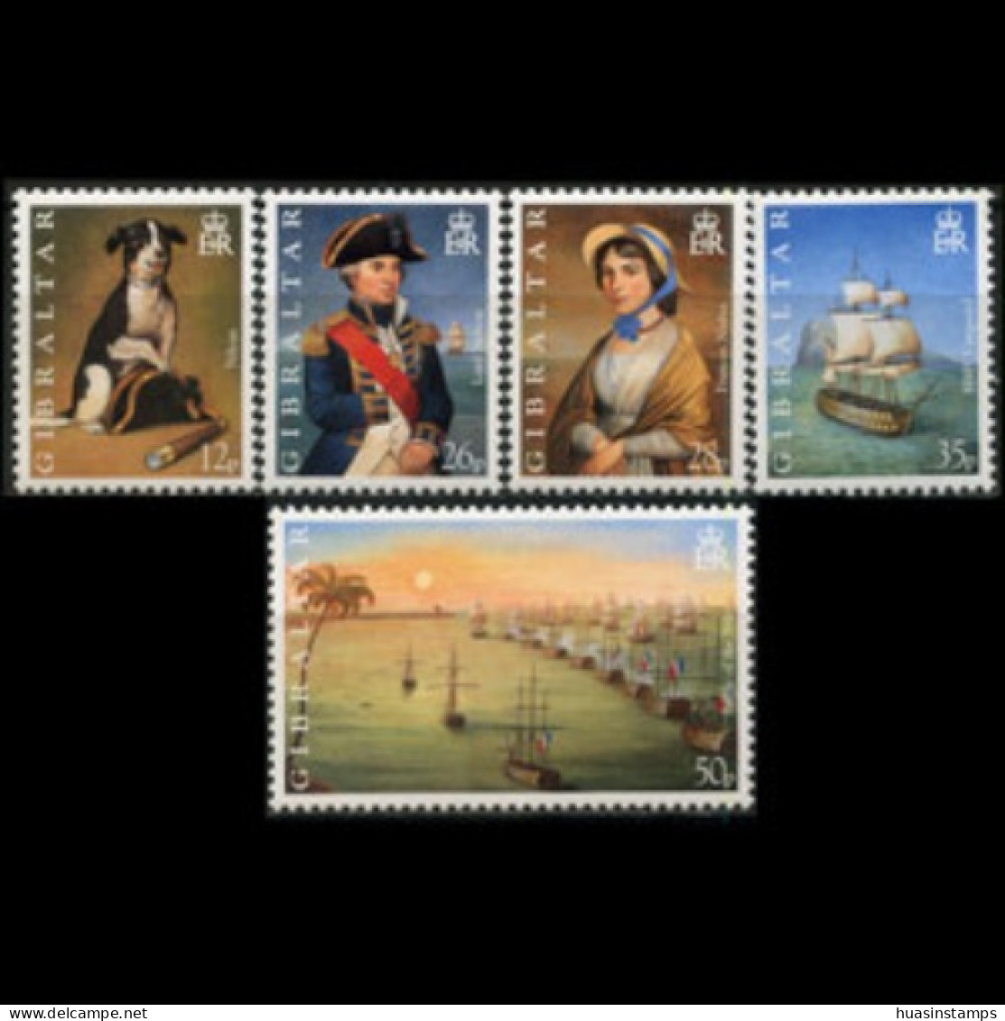 GIBRALTAR 1998 - Scott# 765-9 Nile Battle Set Of 5 MNH - Gibraltar