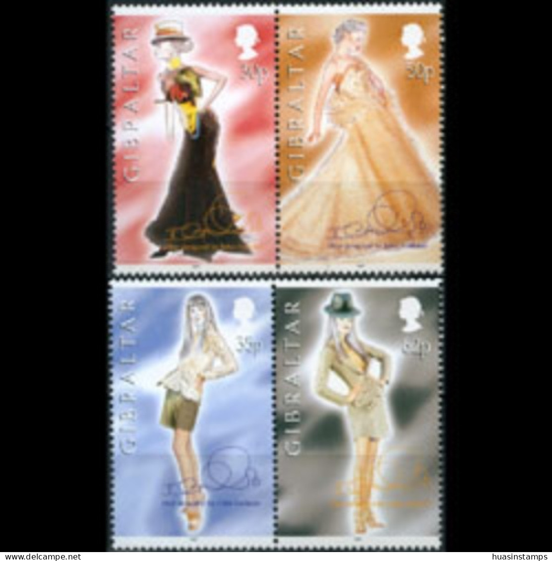 GIBRALTAR 1997 - Scott# 735-8 Fashion Dresses Set Of 4 MNH - Gibraltar