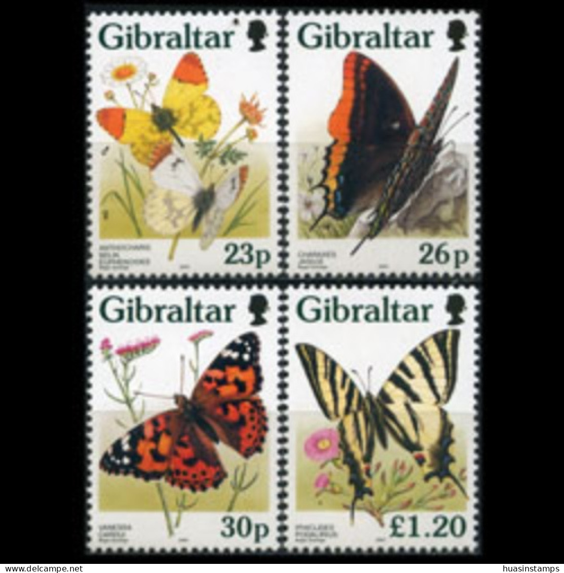 GIBRALTAR 1997 - Scott# 728-31 Butterflies Set Of 4 MNH - Gibraltar