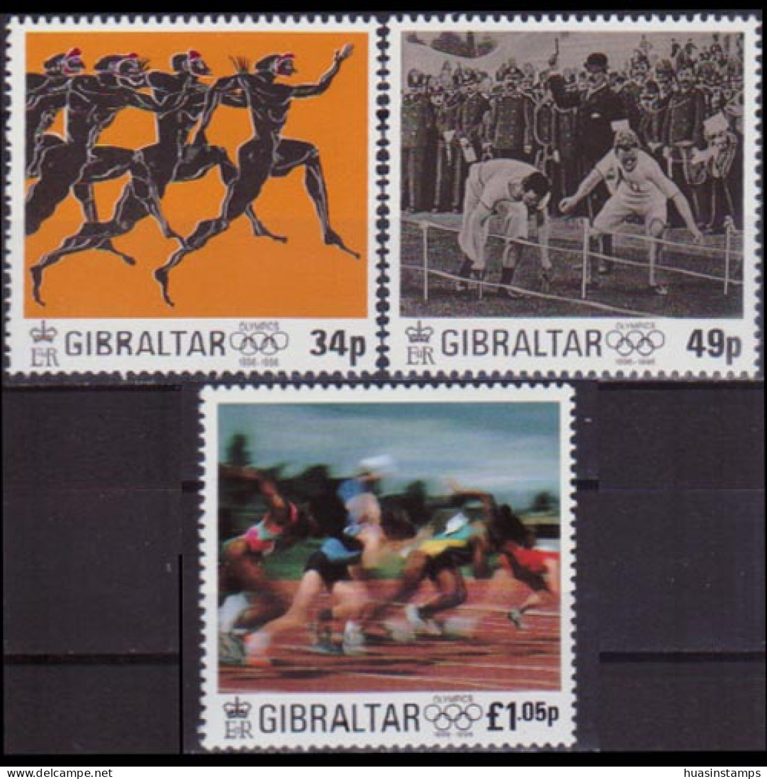 GIBRALTAR 1996 - Scott# 711-3 Modern Olympics Set Of 3 MNH - Gibraltar