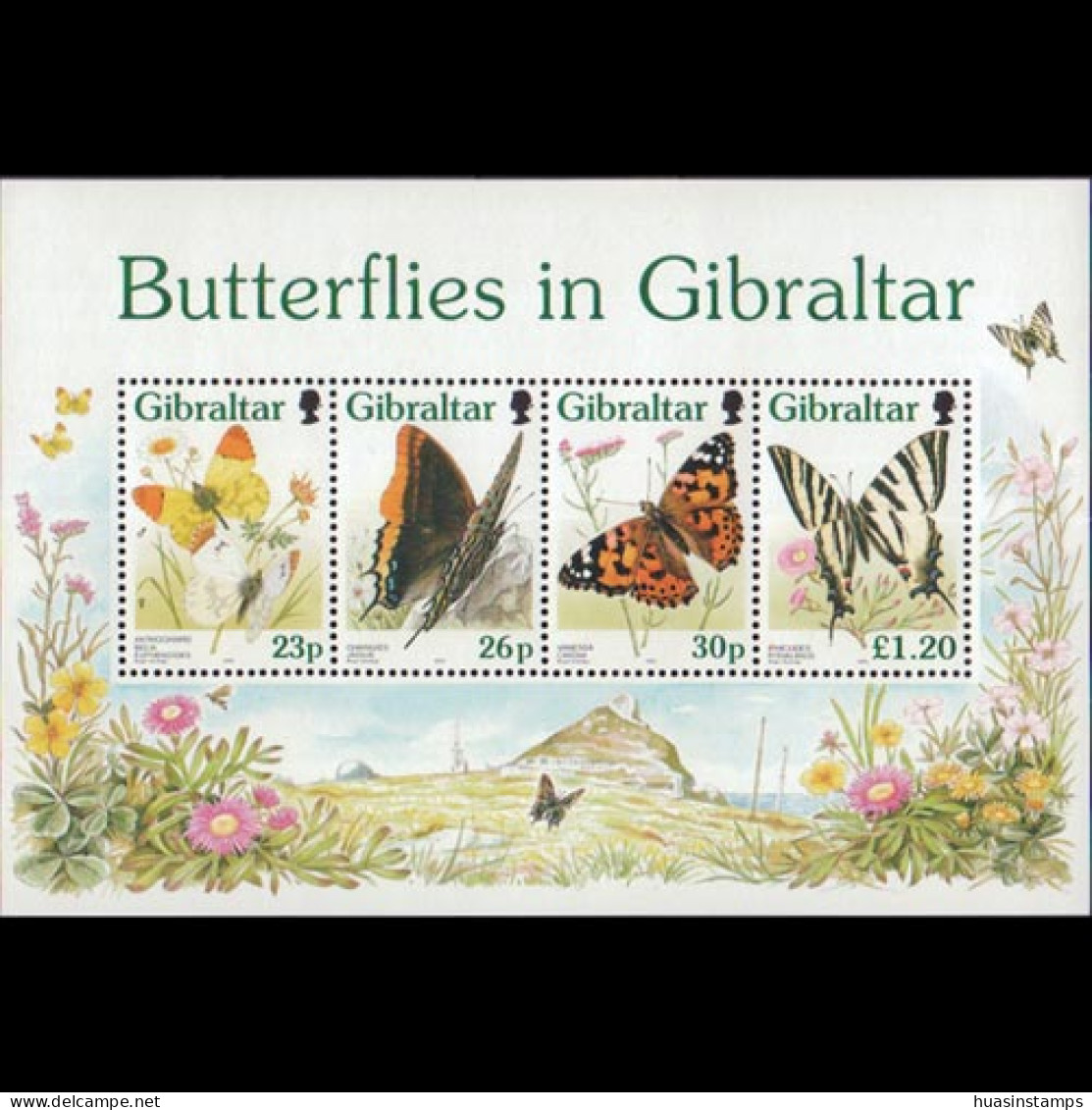 GIBRALTAR 1997 - Scott# 731a S/S Butterflies MNH - Gibraltar
