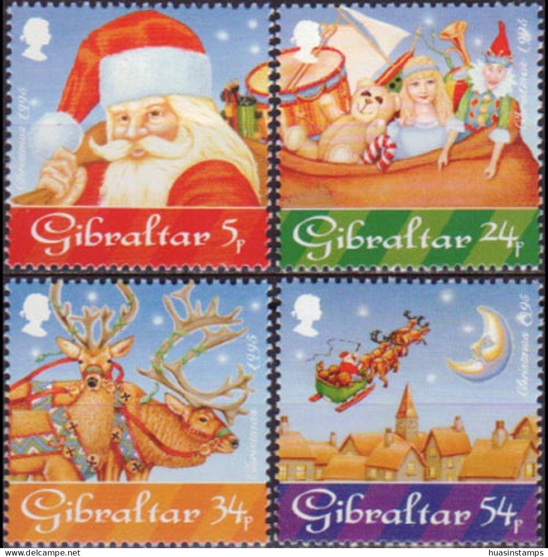 GIBRALTAR 1995 - Scott# 698-701 Christmas Set Of 4 MNH - Gibraltar