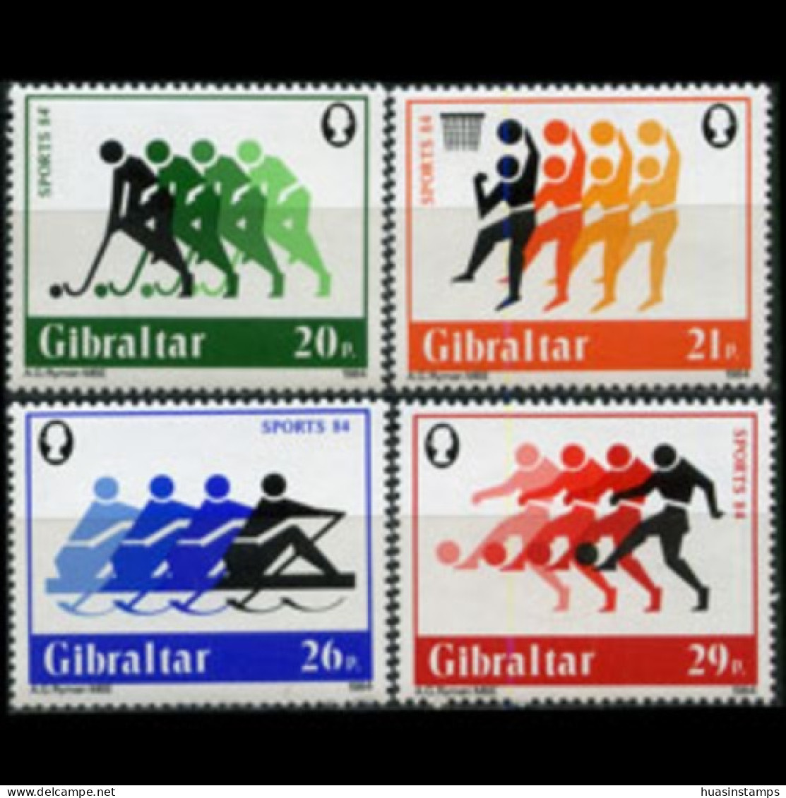 GIBRALTAR 1984 - Scott# 461-4 Sports Set Of 4 MNH - Gibraltar