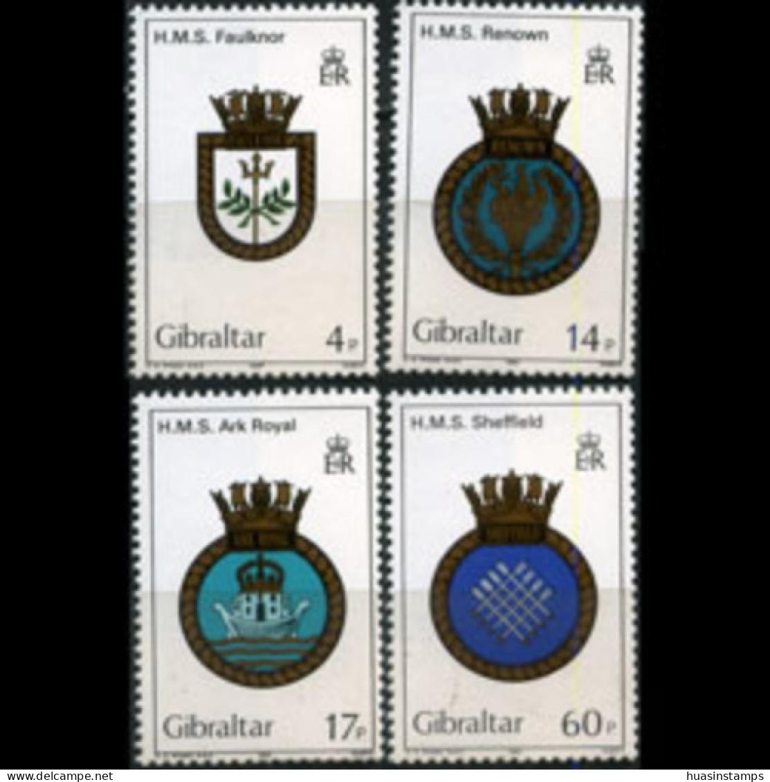 GIBRALTAR 1983 - #449-52 Royal Navy Crest Set Of 4 MNH - Gibraltar