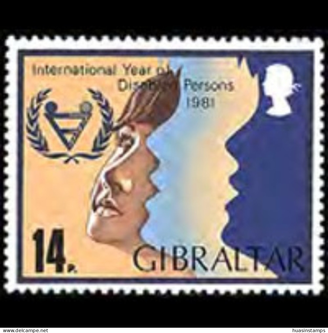 GIBRALTAR 1981 - Scott# 413 Int.Disabled Year Set Of 1 MNH - Gibraltar