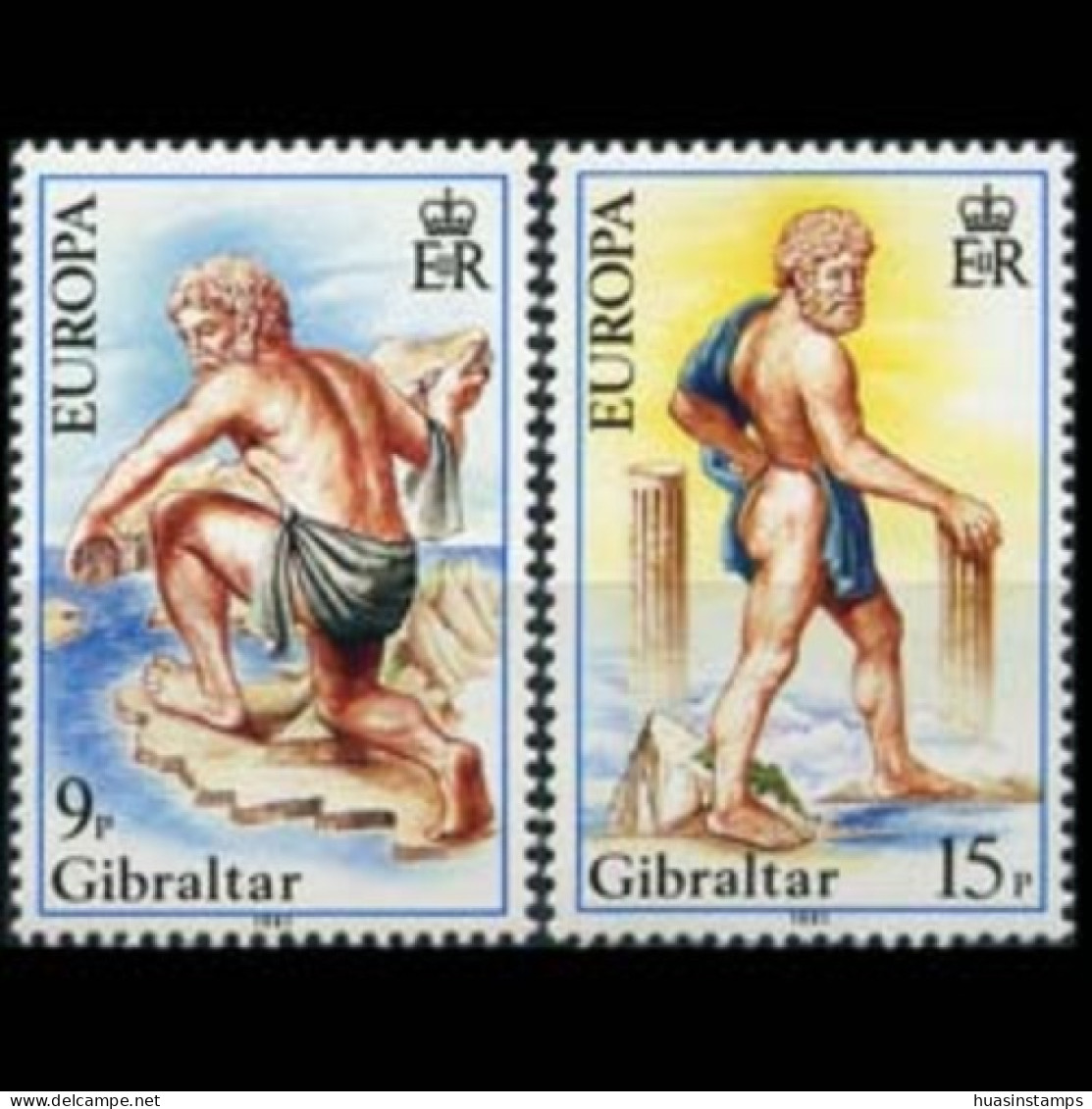 GIBRALTAR 1981 - Scott# 400-1 Europa-Hercules Set Of 2 MNH - Gibraltar