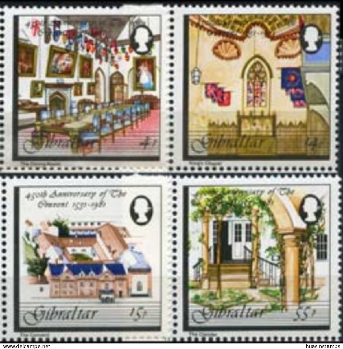 GIBRALTAR 1981 - Scott# 402-5 Convent 450th. Set Of 4 MNH - Gibraltar