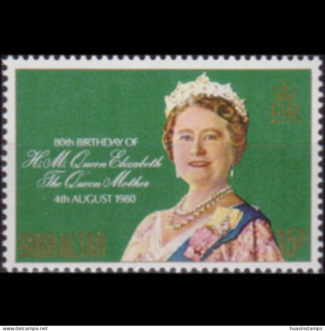 GIBRALTAR 1980 - Scott# 393 Queen Mother Set Of 1 MNH - Gibraltar