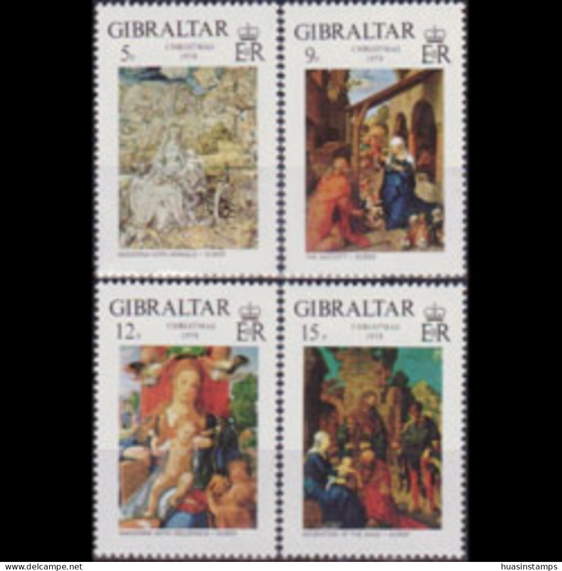 GIBRALTAR 1978 - Scott# 374-7 Christmas Set Of 4 MNH - Gibraltar