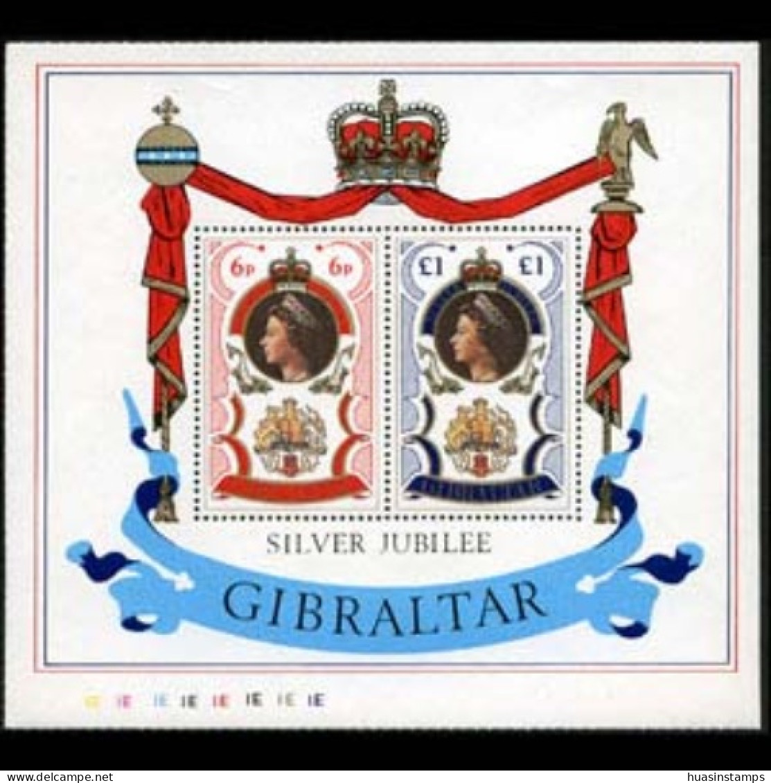 GIBRALTAR 1977 - Scott# 339a S/S QEII Reign 25th. MNH - Gibraltar