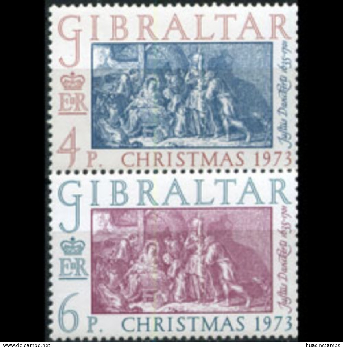 GIBRALTAR 1973 - Scott# 303-4 Christmas Set Of 2 MNH - Gibraltar