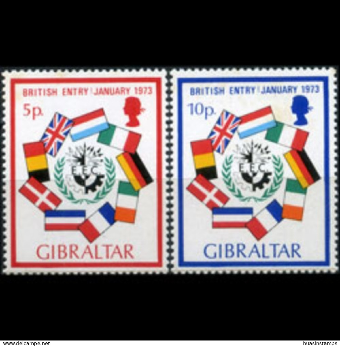 GIBRALTAR 1973 - Scott# 294-5 Entry EEC Set Of 2 MNH - Gibraltar