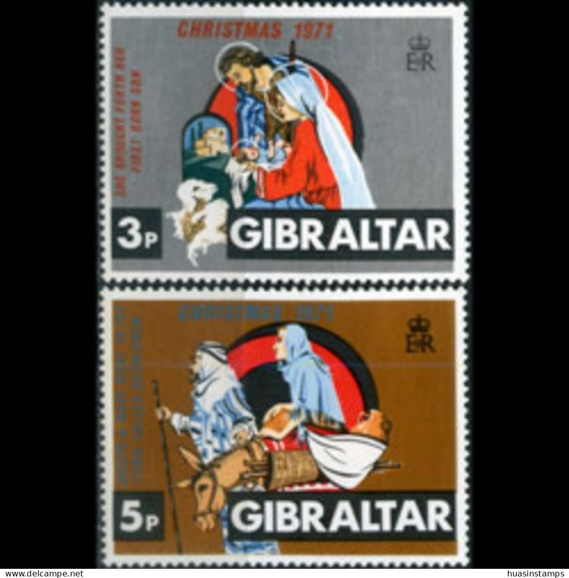 GIBRALTAR 1971 - Scott# 281-2 Christmas Set Of 2 MNH - Gibraltar