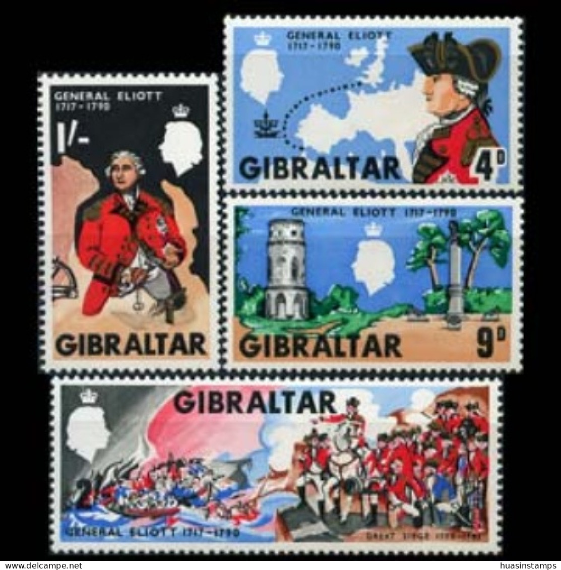 GIBRALTAR 1967 - Scott# 205-8 Gen.Elliot Set Of 4 MNH - Gibraltar