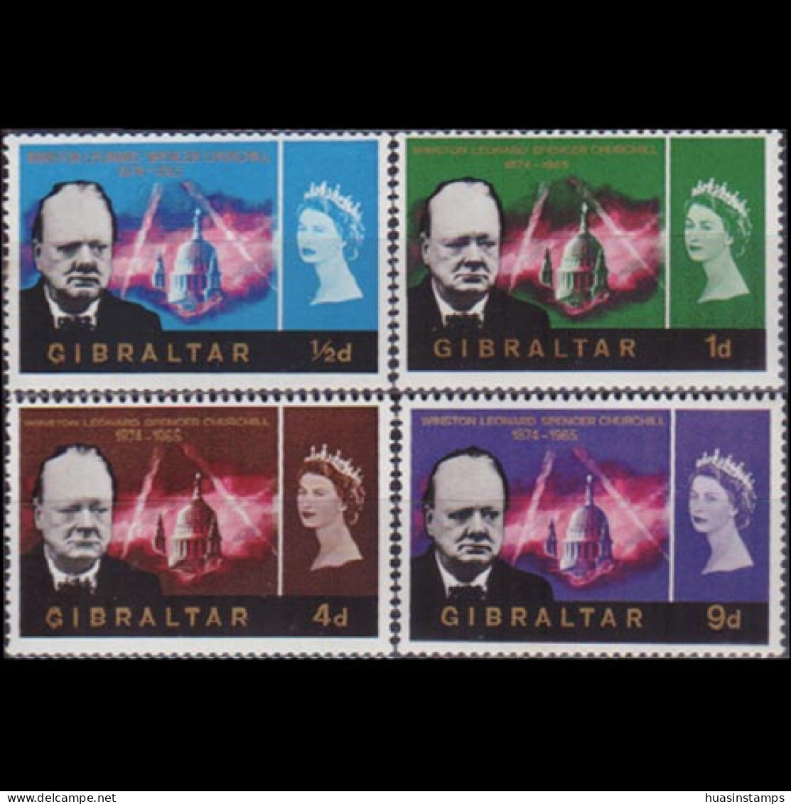 GIBRALTAR 1966 - Scott# 171-4 Churchill Set Of 4 MNH - Gibraltar