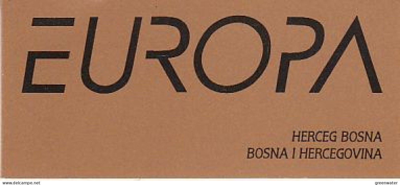 Europa Cept 1997 Bosnia/Herzegovina Mostar Booklet  With 2x2v  ** Mnh (59253) - 1997