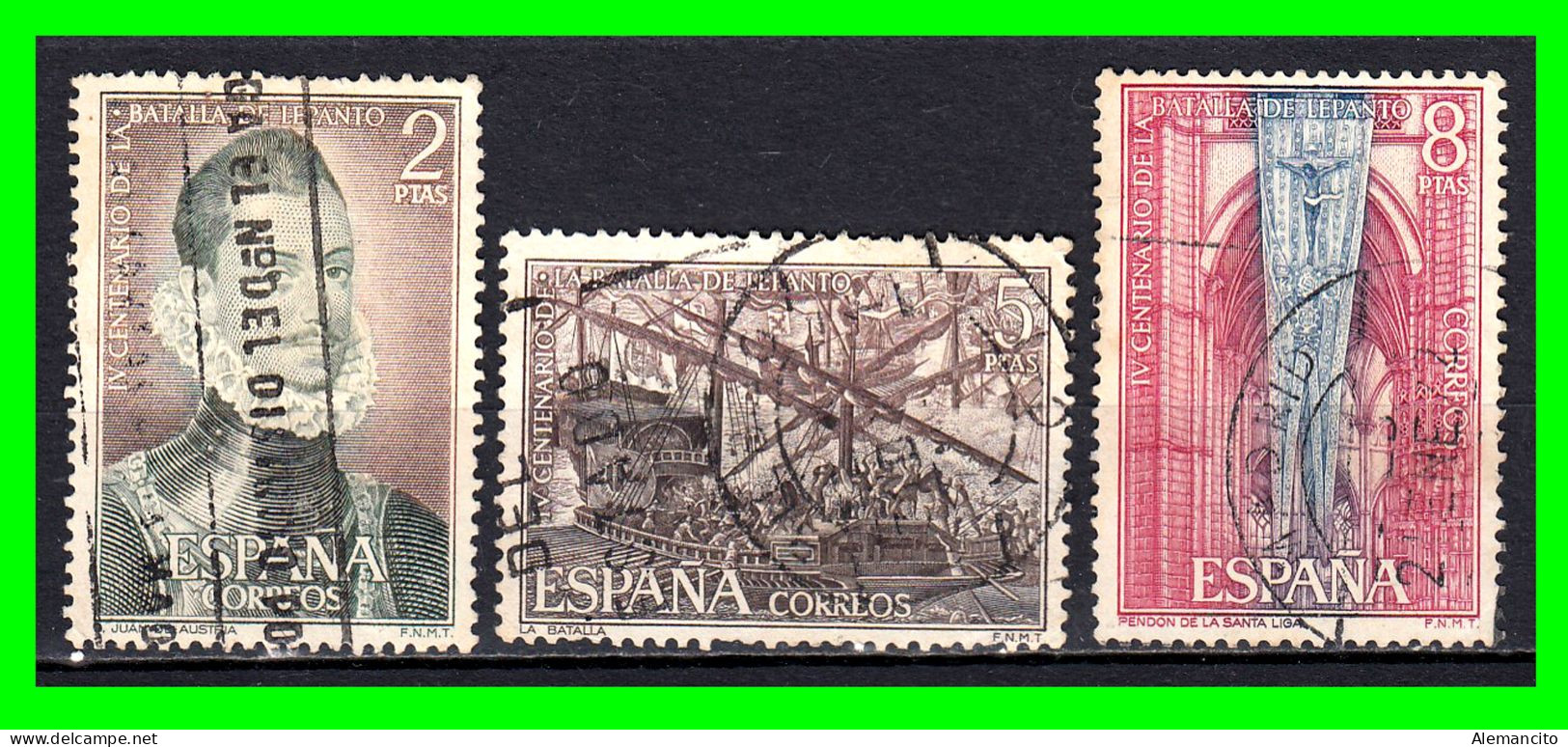 ESPAÑA.-  SELLOS AÑOS 1971.- IV CENTENARIO DE LA BATALLA DE LEPANTO -. SERIE.- - Used Stamps