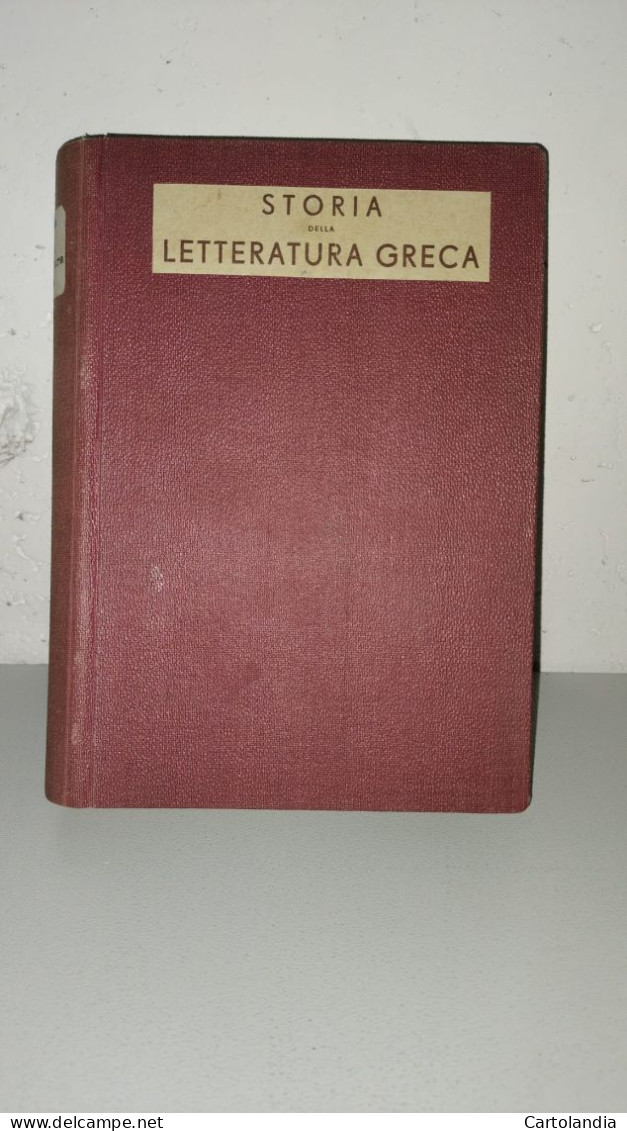 Storia Della Letteratura Greca   - A4 - Altri & Non Classificati