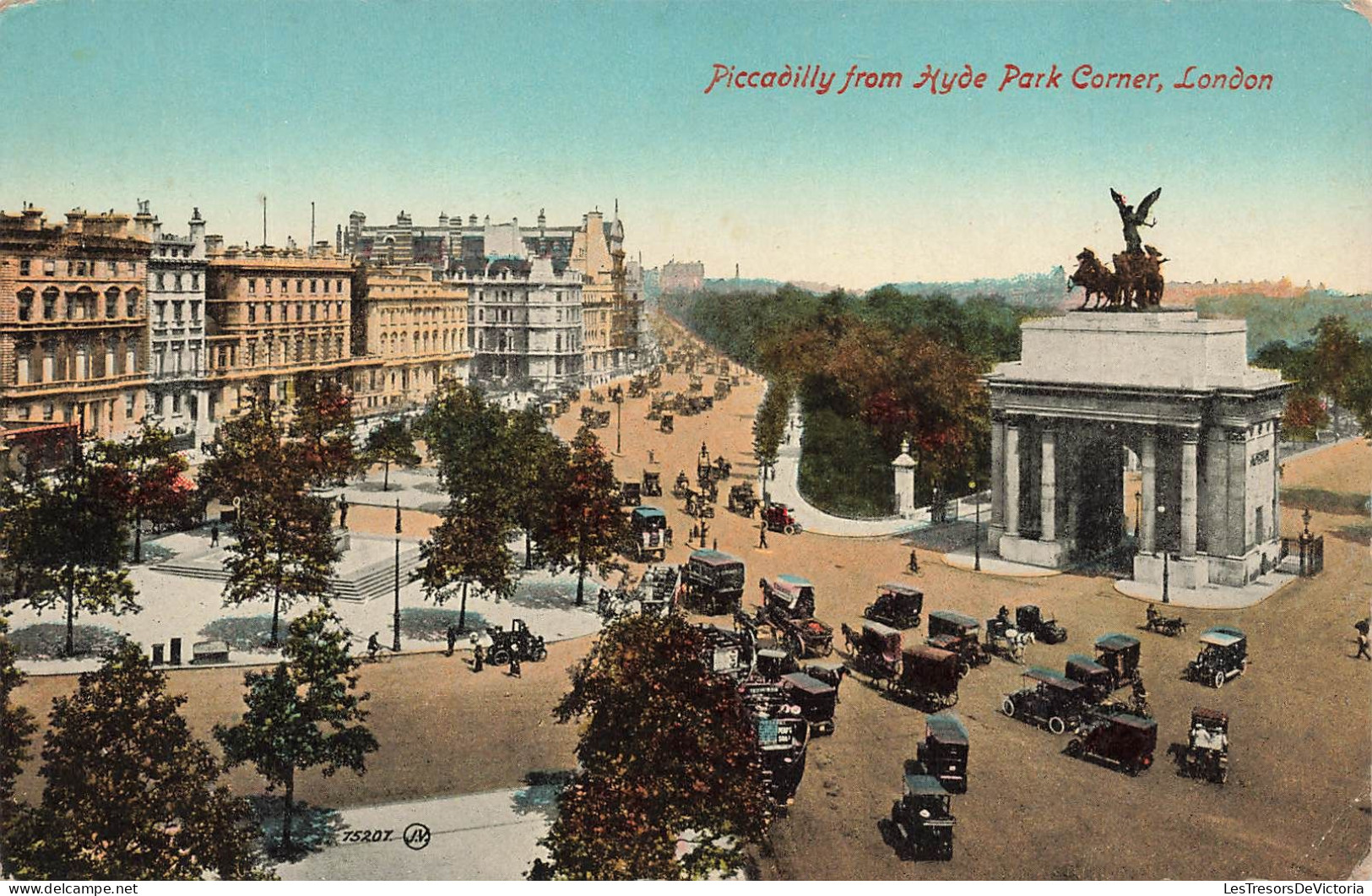 ROYAUME UNI - Angleterre - London - Piccadilly From Hyde Park Corner - Colorisé - Animé - Carte Postale Ancienne - Hyde Park