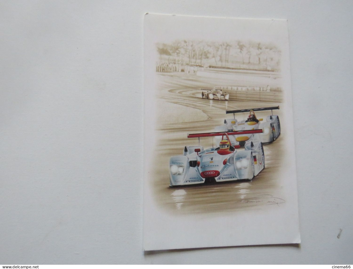 Dessin De François BRUERE " AUDI R8 - LE MANS 2001" - Le Mans