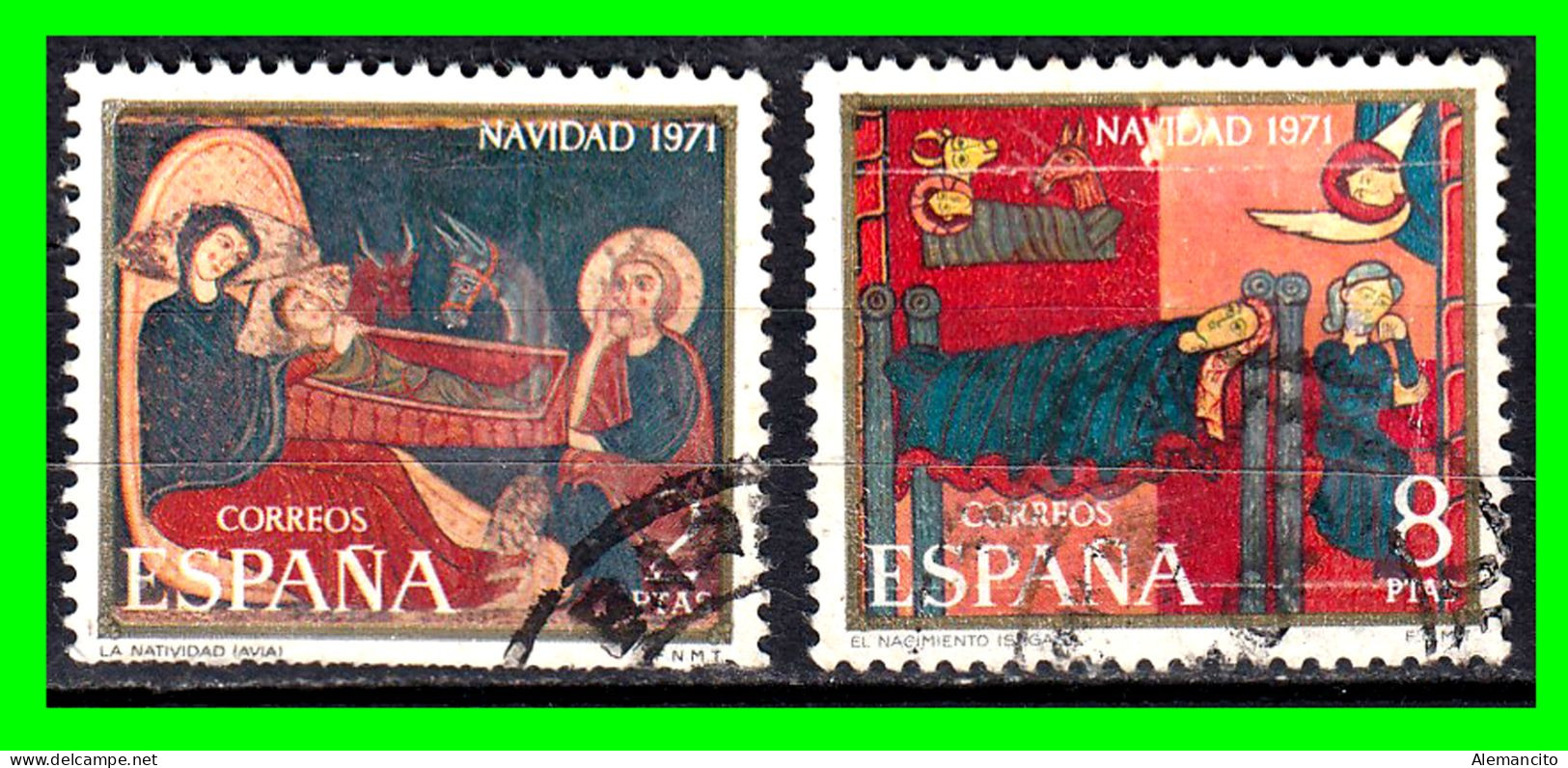 ESPAÑA.-  SELLOS AÑOS 1971.- NAVIDAD -. SERIE.- - Used Stamps