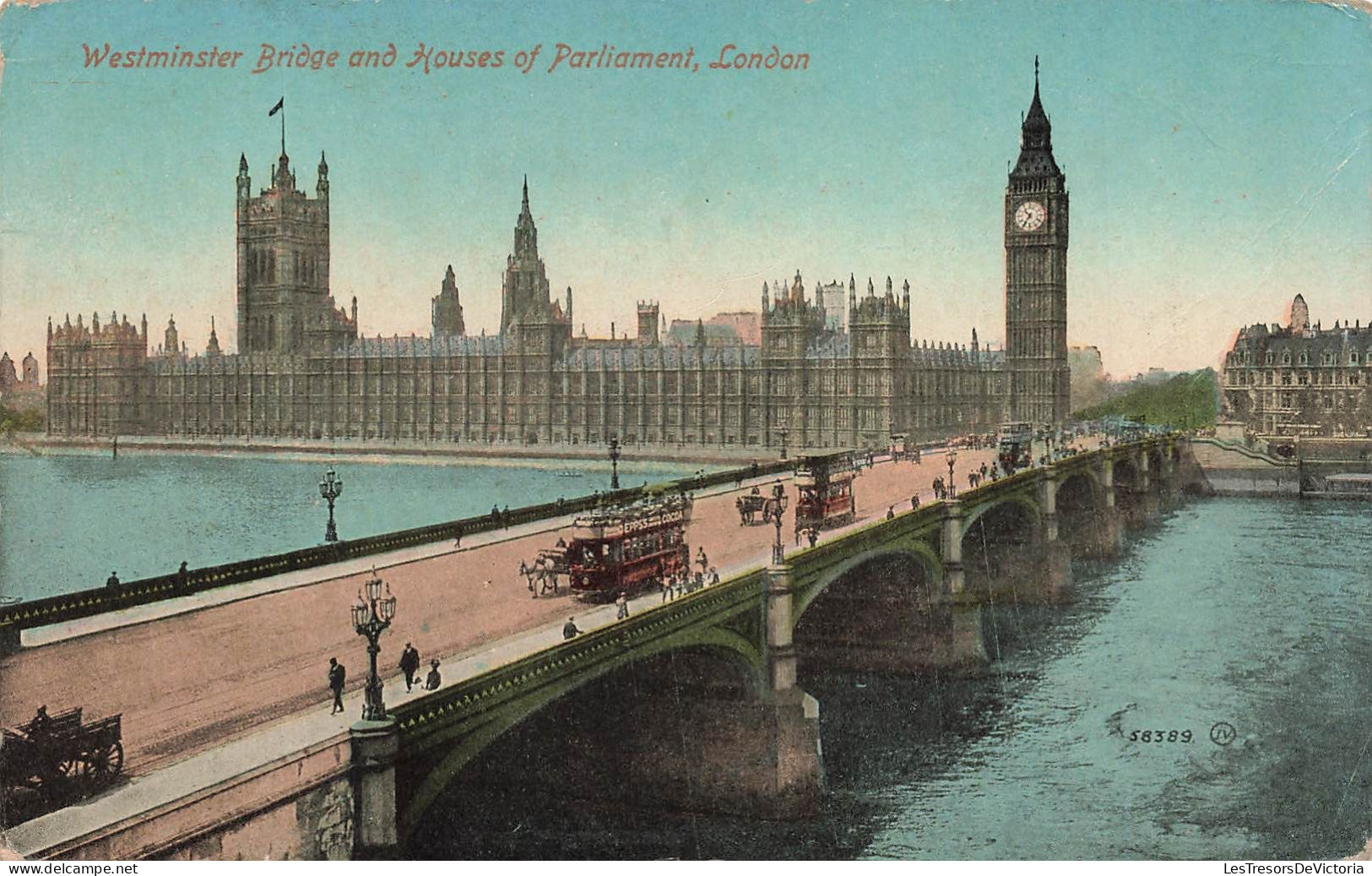 ROYAUME UNI - Angleterre - London - Westminster Bridge And Houses Of Parliament - Carte Postale Ancienne - Houses Of Parliament