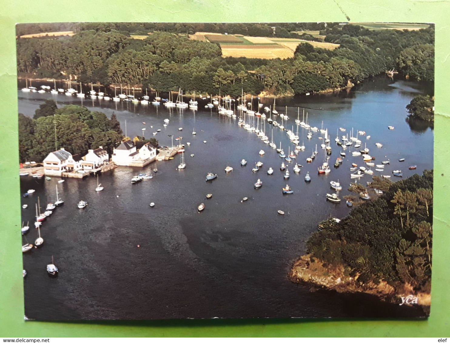 A Proximité De RIEC Sur Belon Et MOELAN SUR MER,  Finistère,  La Rivière Et Le Port Du Belon, 1987. TB - Moëlan-sur-Mer