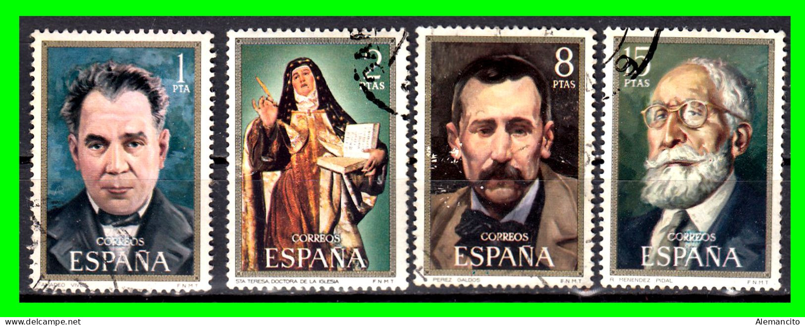 ESPAÑA.-  SELLOS AÑOS 1971.- CENTENARIO DE CELEBRIDADES -. SERIE.- - Used Stamps