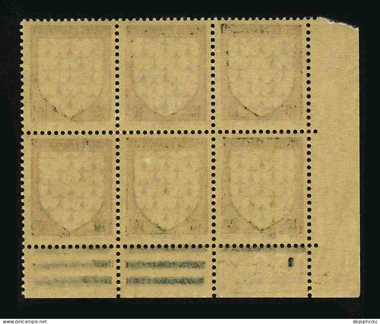 FRANCE - YT 573 - BLOC DE 6 TIMBRES PROVENANT D'UNE FEUILLE DE REMPLACEMENT - Nuevos