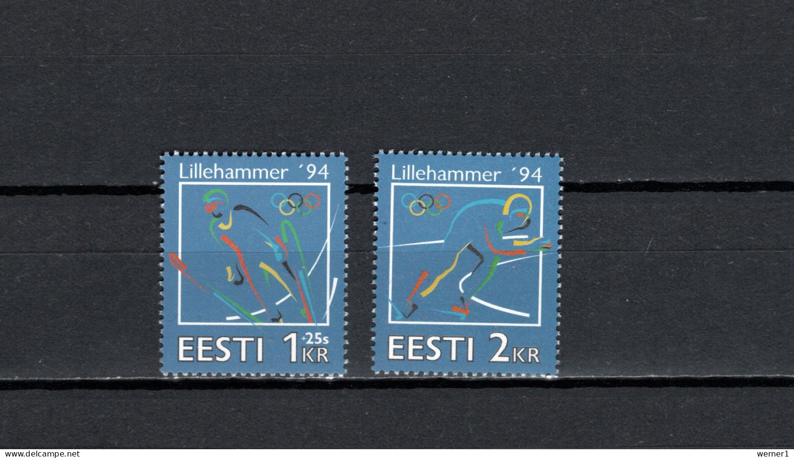 Estonia 1994 Olympic Games Lillehammer Set Of 2 MNH - Winter 1994: Lillehammer