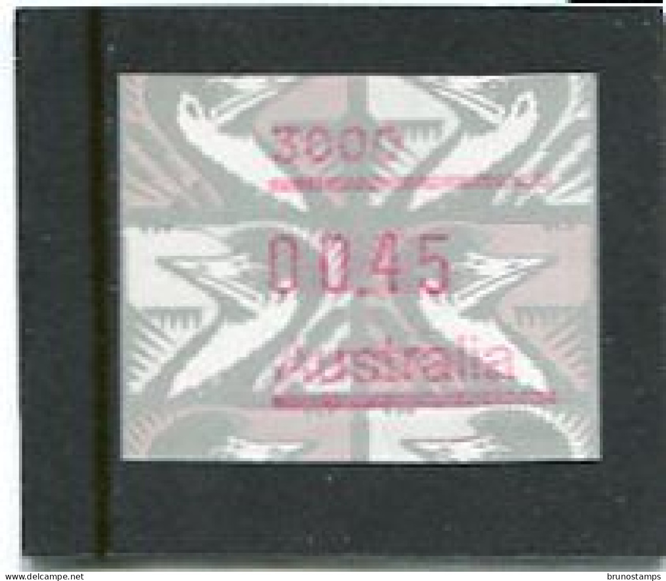 AUSTRALIA - 1992  45c  FRAMA  EMU   POSTCODE 3000 (MELBOURNE)  MINT NH - Automatenmarken [ATM]