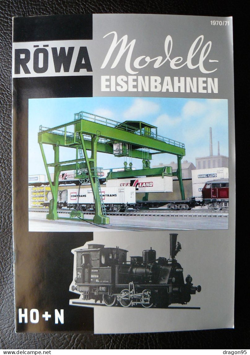 Catalogue RÖWA Novell-Eisenbahnen - HO+N - 1970/71 - Frans