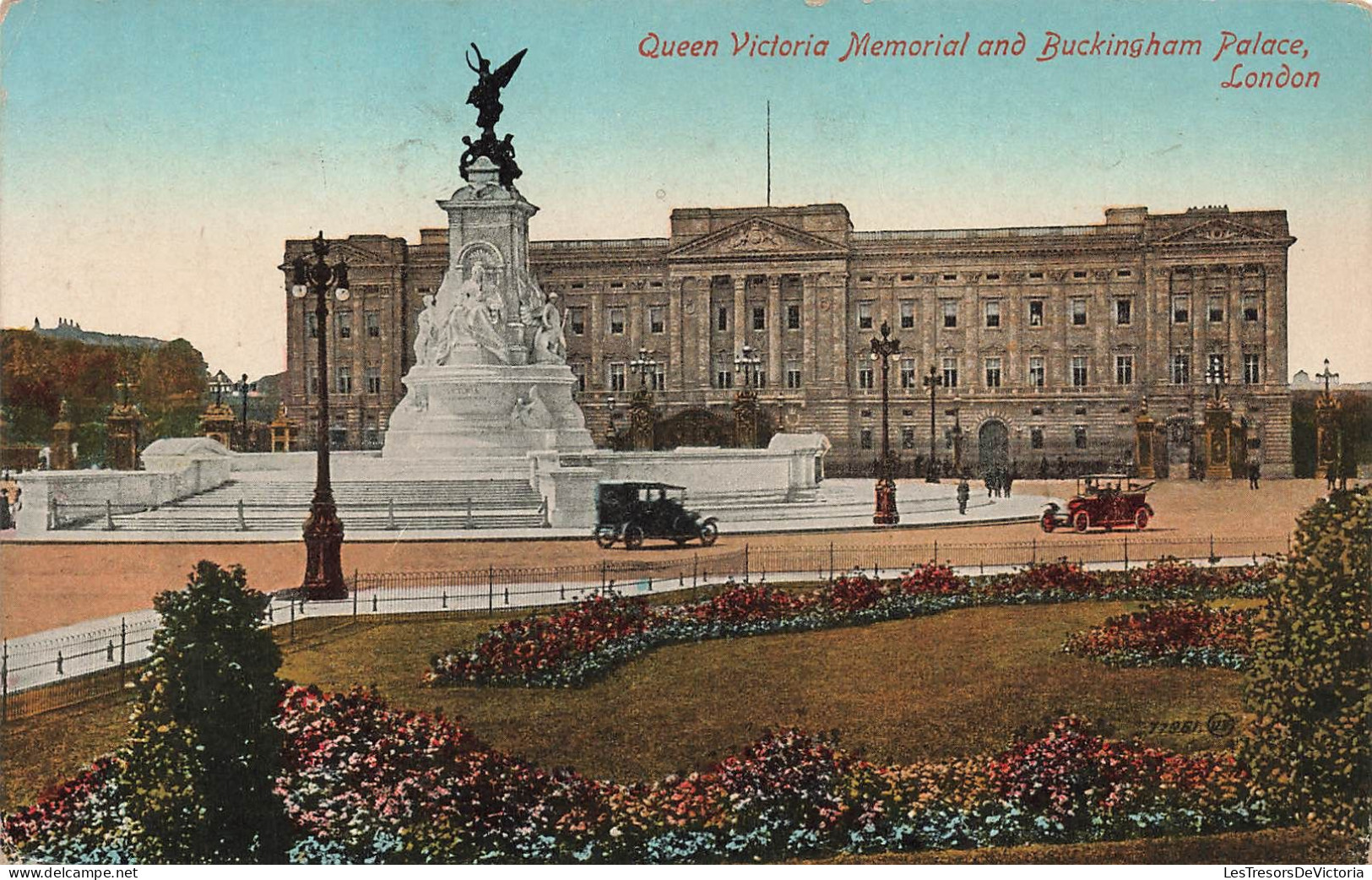 ROYAUME UNI - Angleterre - London - Queen Victoria Memorial And Buckingham Palace - Colorisé - Carte Postale Ancienne - Buckingham Palace