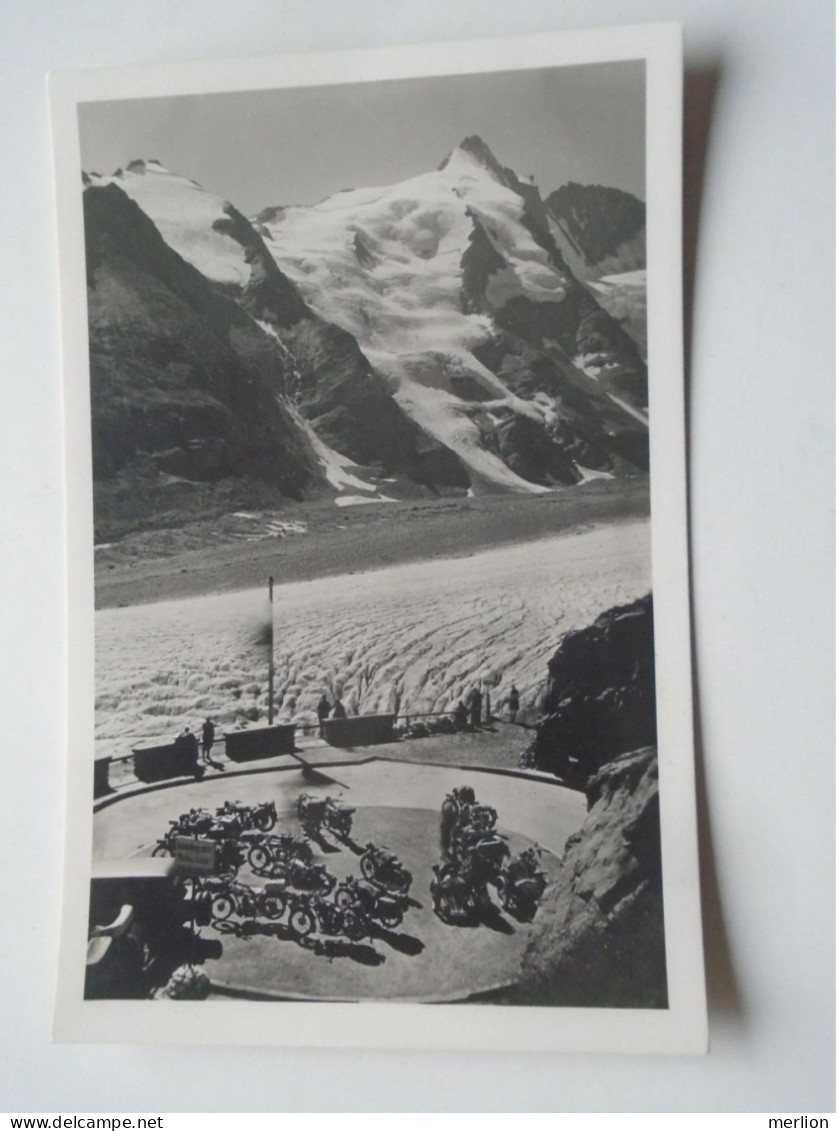 D201934 CPA- AK-Österreich-Grossglockner-Hochalpenstrasse Südrampe Km 8,2 Parkplatz Franz Josefs Höhe MOTORRÄDER  1930's - Heiligenblut