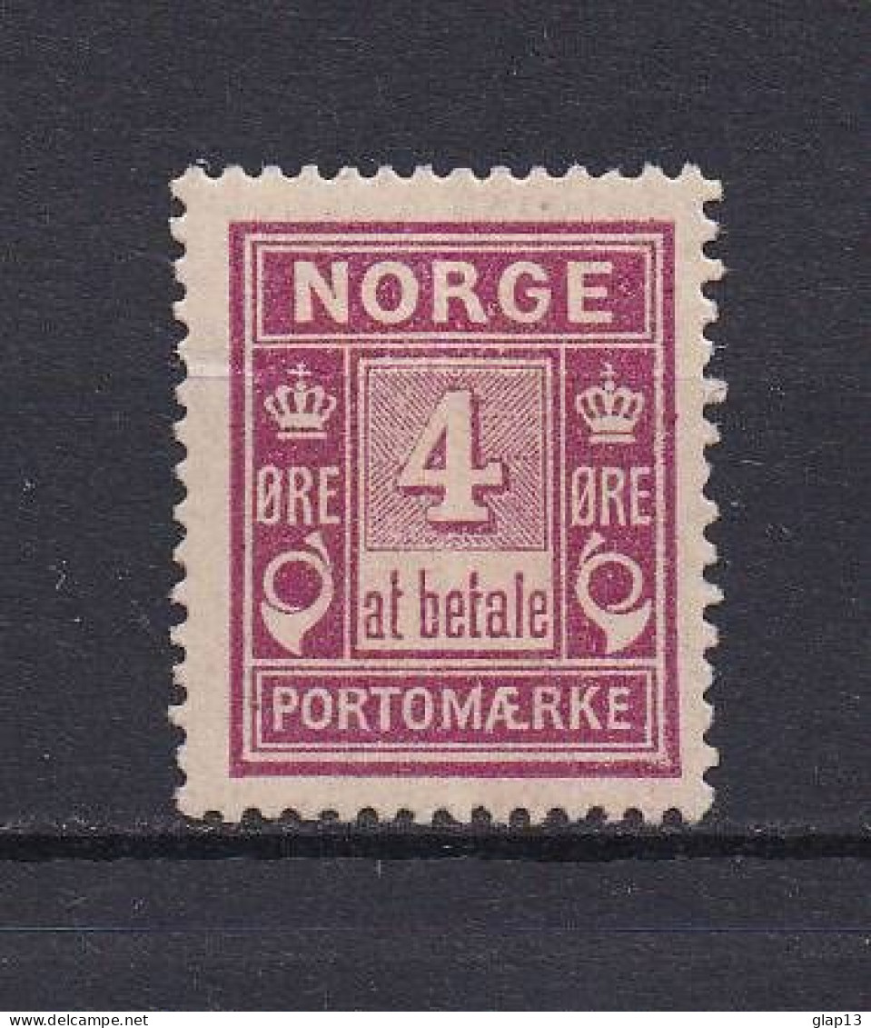 NORVEGE 1889 TAXE N°2 NEUF AVEC CHARNIERE - Nuevos