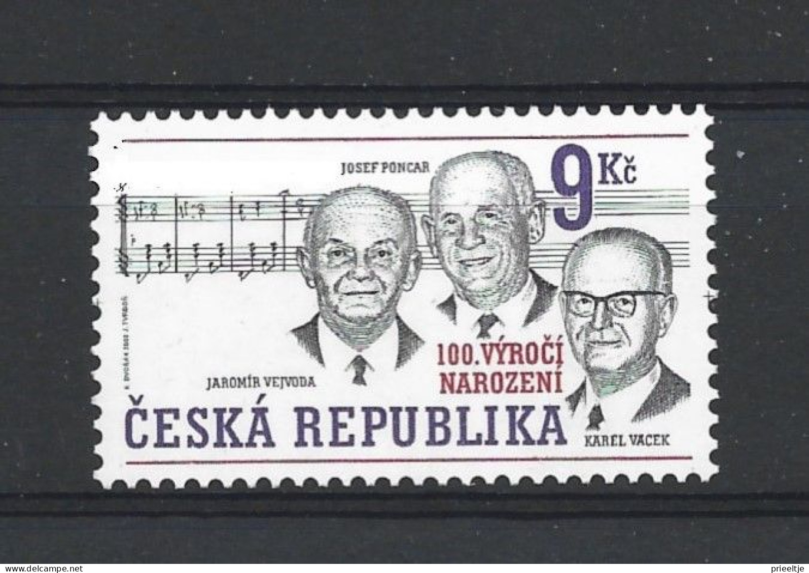 Ceska Rep. 2002 Music Y.T. 297 ** - Ongebruikt