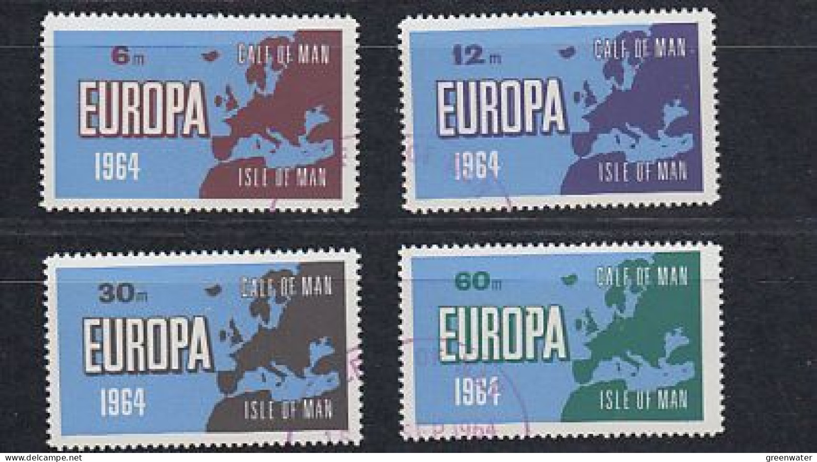 Europa 1964 Calf Of Man BRITISH LOCALS 4v Used (59259A) - 1964