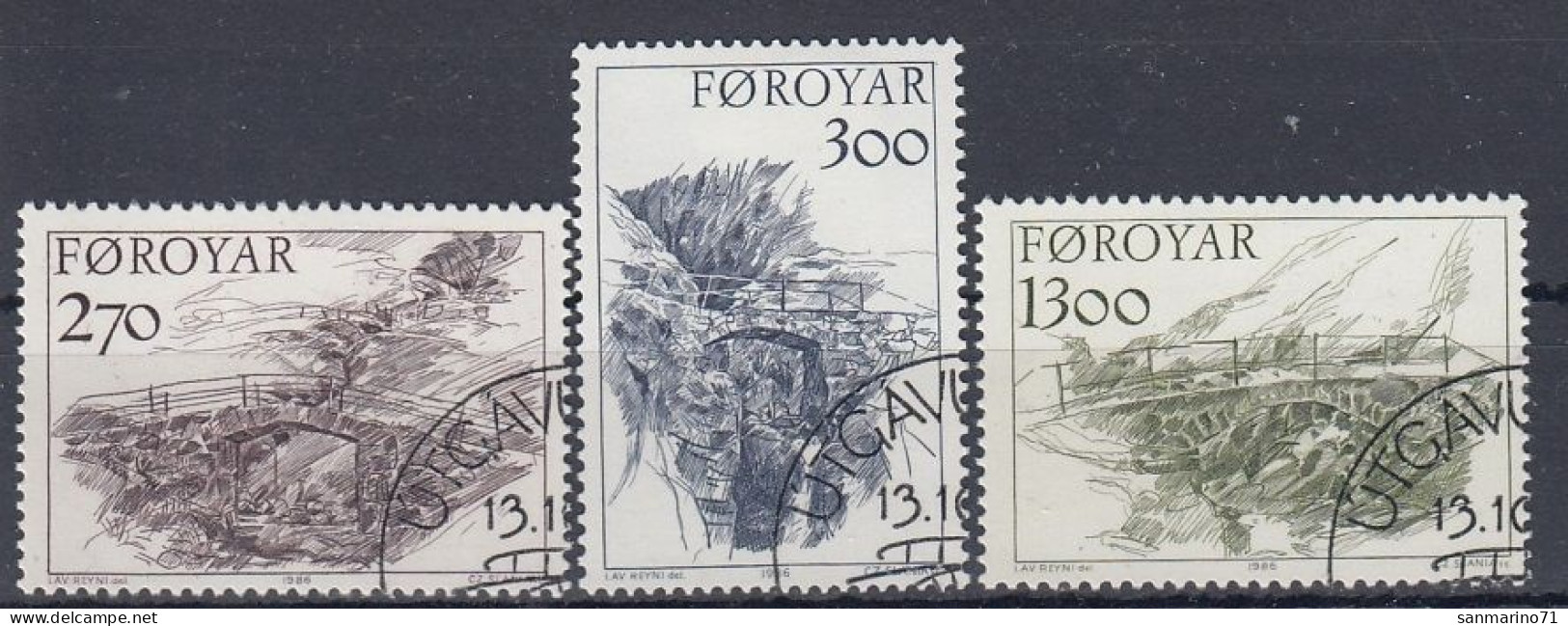 FAROE ISLANDS 142-144,used,falc Hinged - Ponti