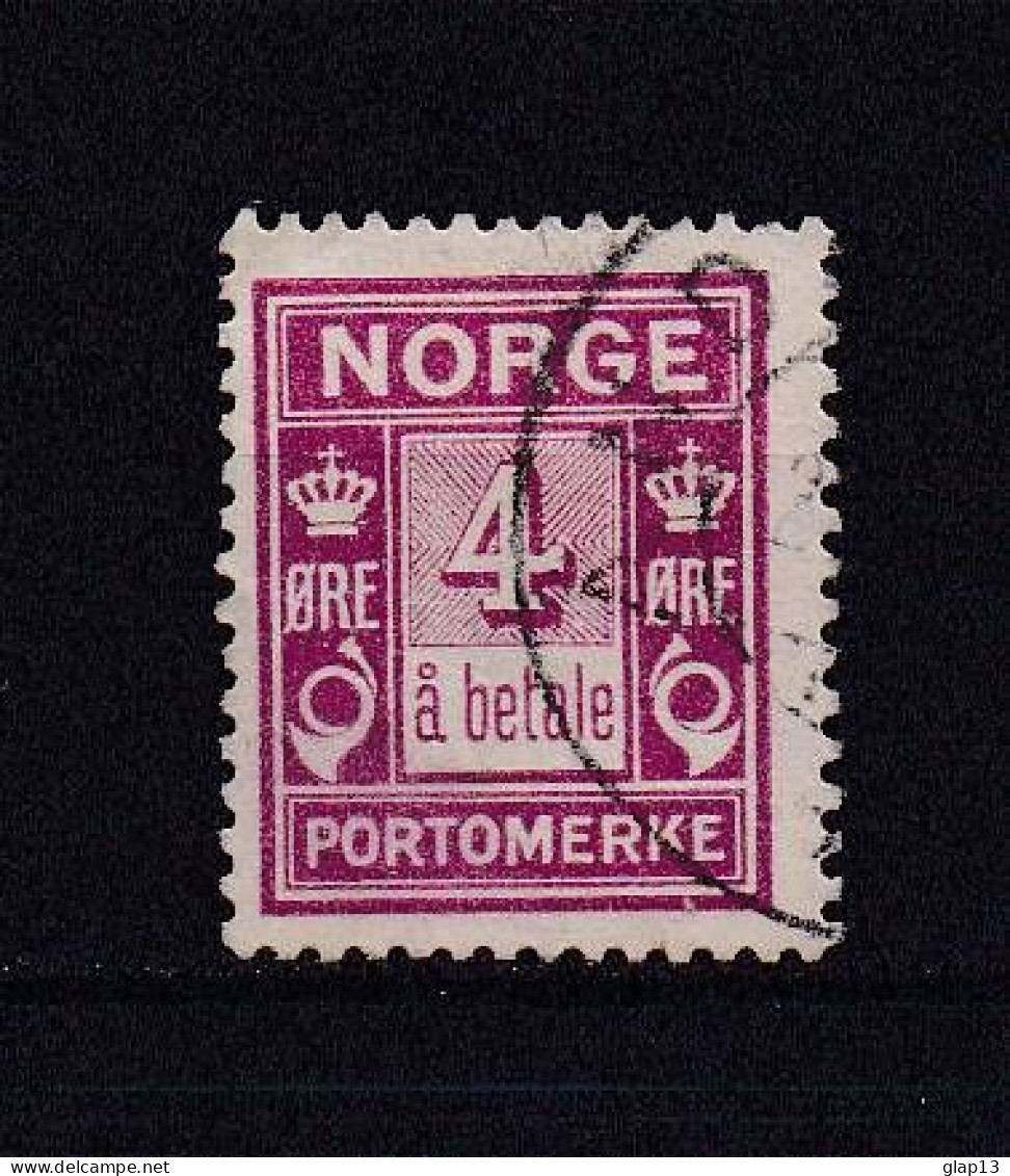 NORVEGE 1923 TAXE N°7 OBLITERE - Gebruikt