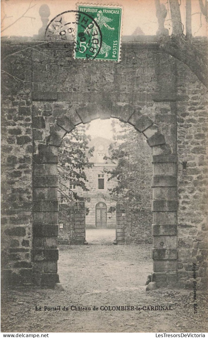 FRANCE - Le Portail Du Château De Colombier Le Cardinal - Vue Sur L'une Des Entrée - Carte Postale Ancienne - Tournon