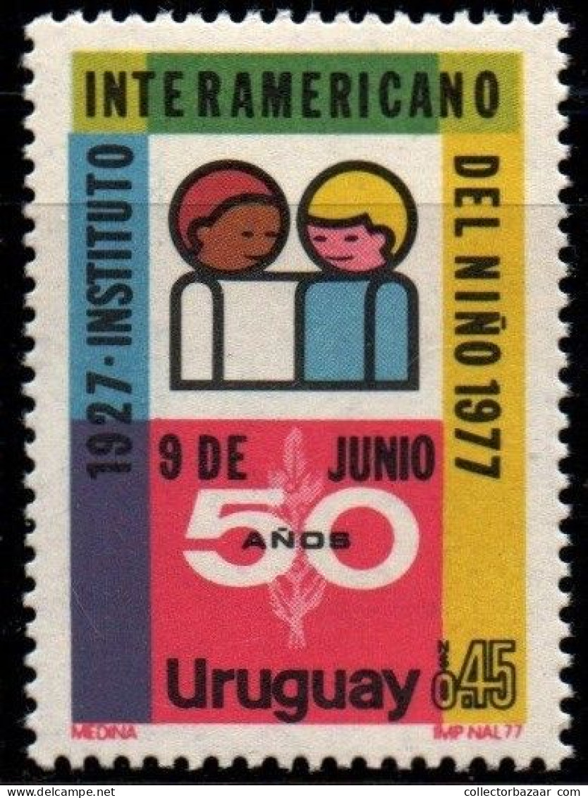 1977 Uruguay Inter American Children's Institute 50th Anniv #983 ** MNH - Uruguay