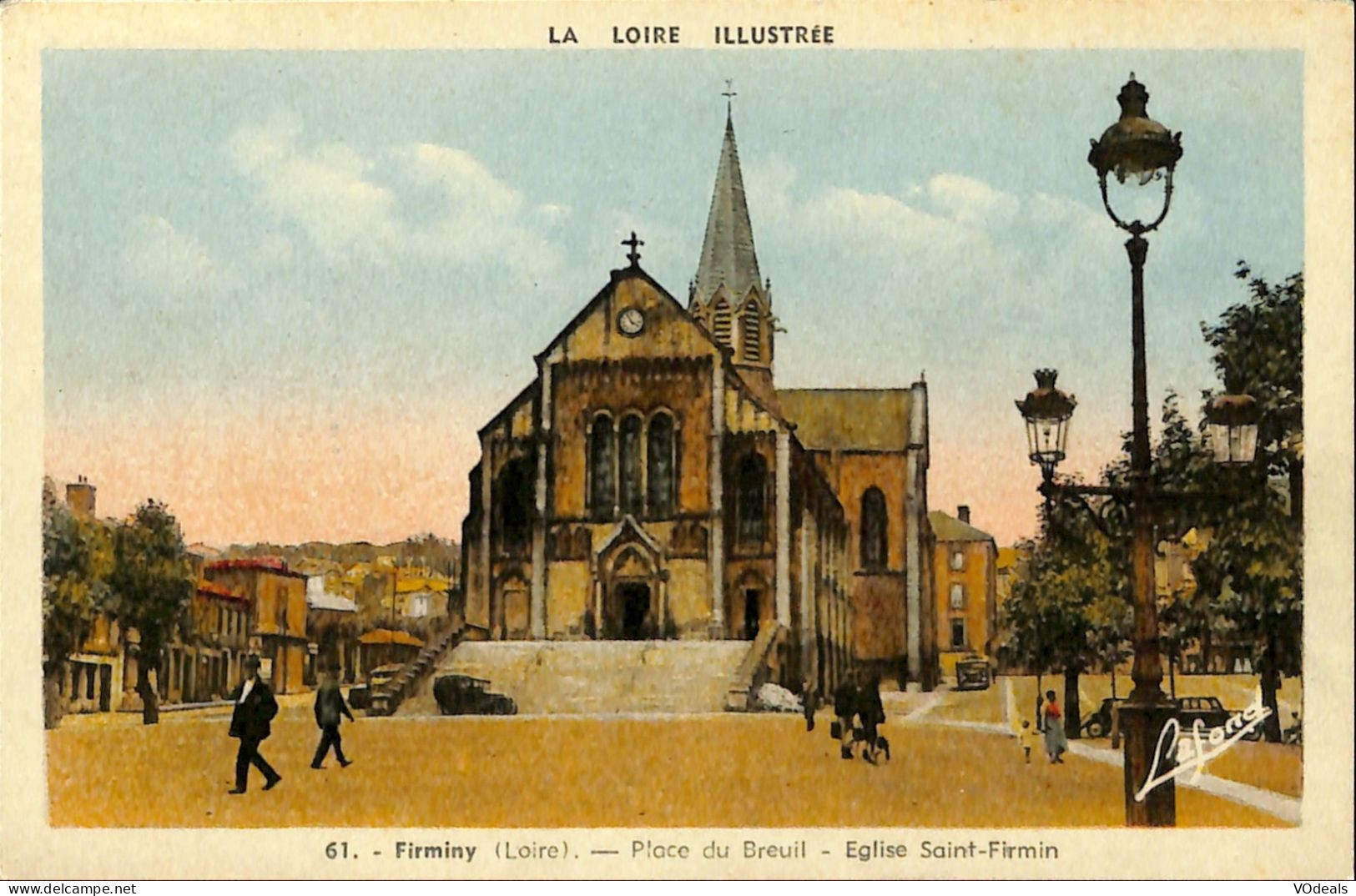 France - (42) Loire - Firminy - Place Du Breuil - Eglise Saint-Firmin - Firminy