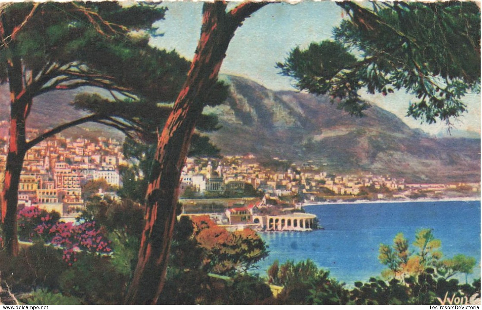 MONACO - Monte Carlo - Vue Générale Prise Des Jardins De Monaco - Carte Postale Ancienne - Monte-Carlo