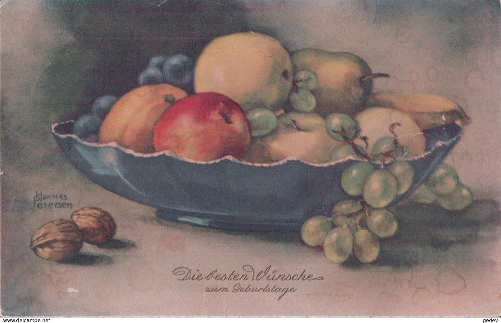 Hannes Petersen Illustrateur, Plat De Fruits (4598) - Petersen, Hannes