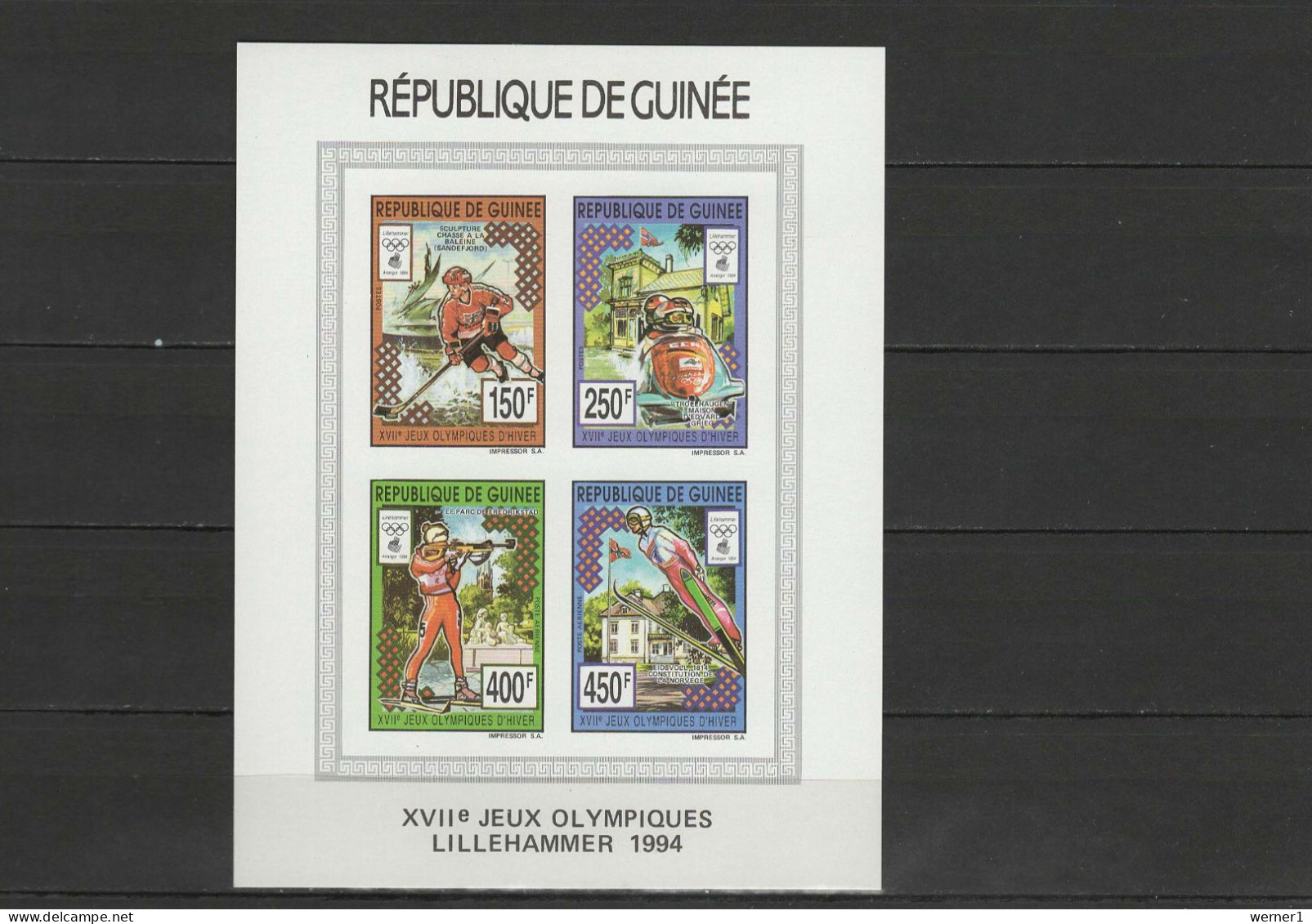 Guinea 1993 Olympic Games Lillehammer Sheetlet Imperf MNH - Inverno1994: Lillehammer