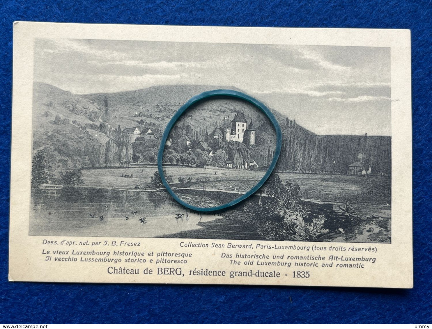 Luxembourg - Château De Berg Résidence Grand-ducale - 1835 - J.B. Fresez - Collection Jean Berward - Colmar – Berg