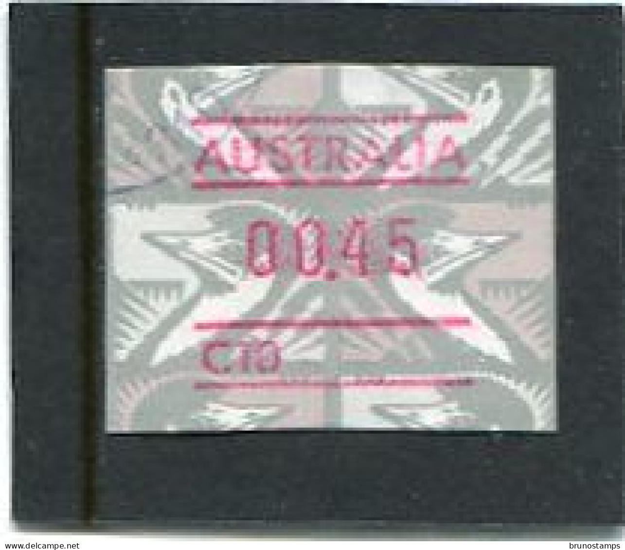 AUSTRALIA - 1992  45c  FRAMA  EMU  NO POSTCODE  C10  FINE USED - Automaatzegels [ATM]