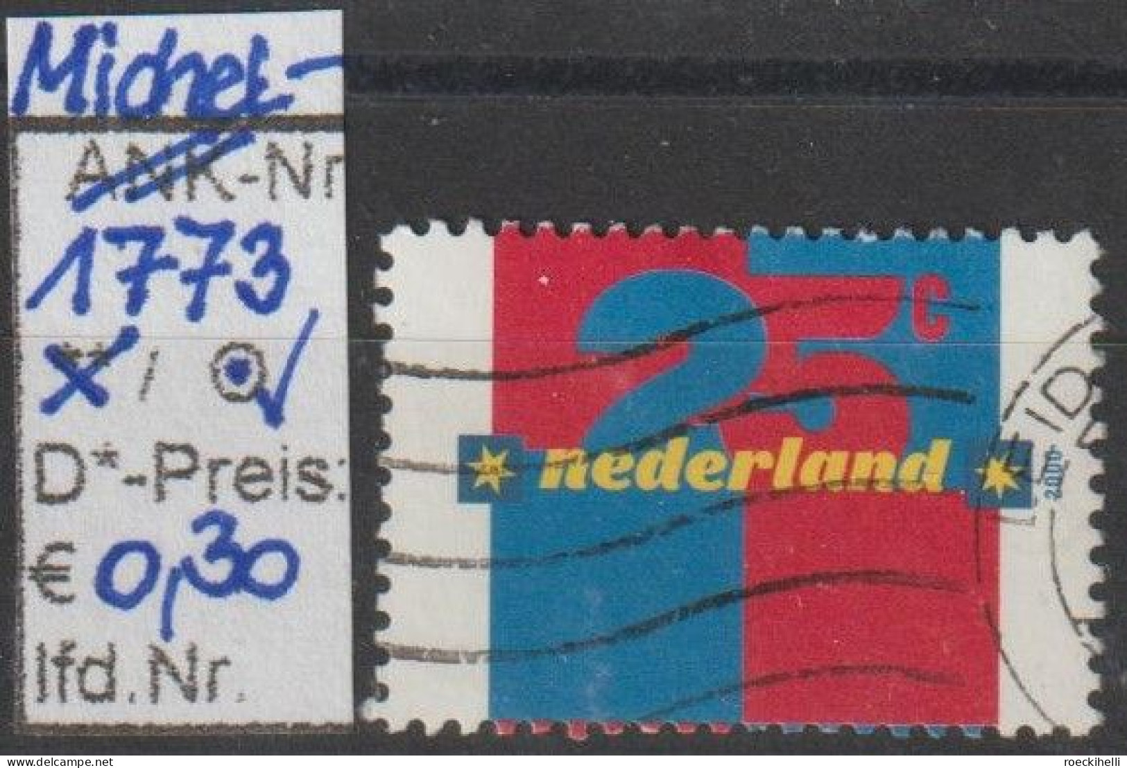 2000 - NIEDERLANDE - FM/DM "Ziffern" 25 C Mehrf. - S. Scan  (1773o Nl) - Usati